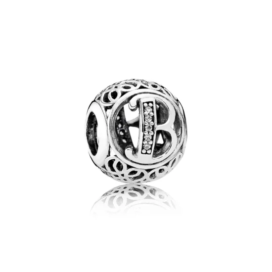 (zdjęcie do) PANDORA Wintage Litera B Charm - 791846cz