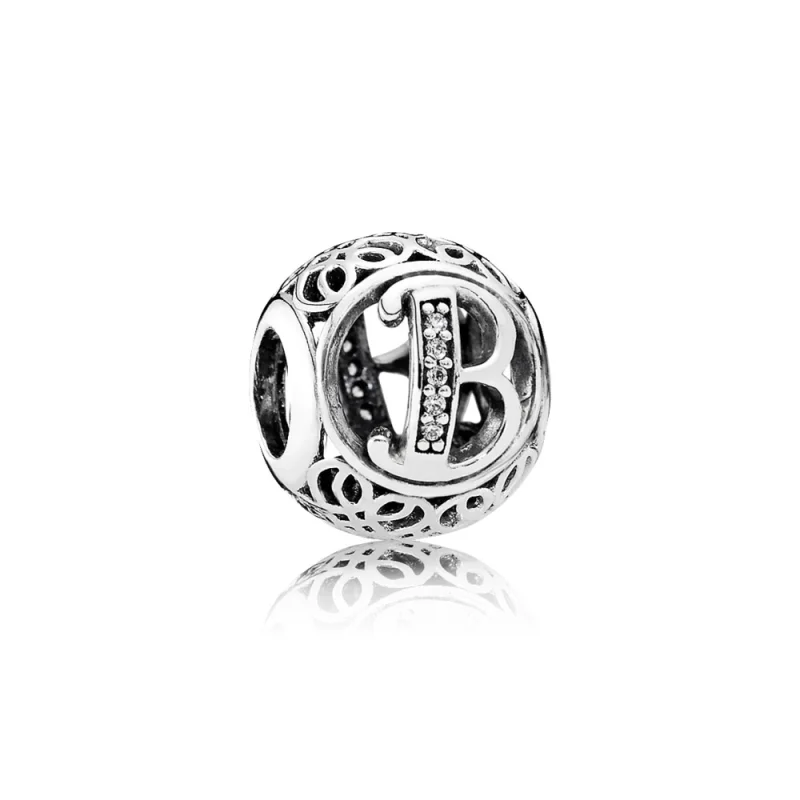 (zdjęcie do) PANDORA Wintage Litera B Charm - 791846cz