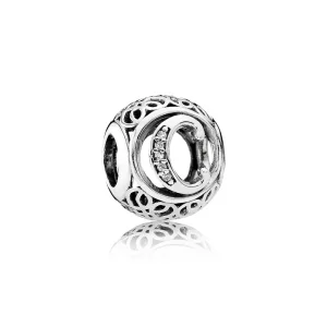 (zdjęcie do) PANDORA Wintage Litera C Charm - 791847cz