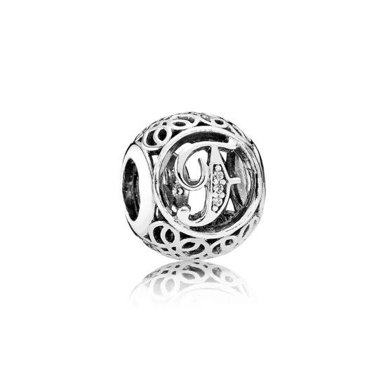 (zdjęcie do) PANDORA Wintage Litera F Oczko - 791850cz