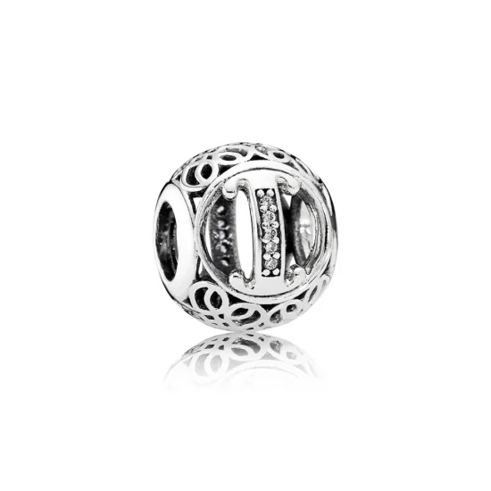 (zdjęcie do) PANDORA Wintage Litera I Ozdoba - 791853cz