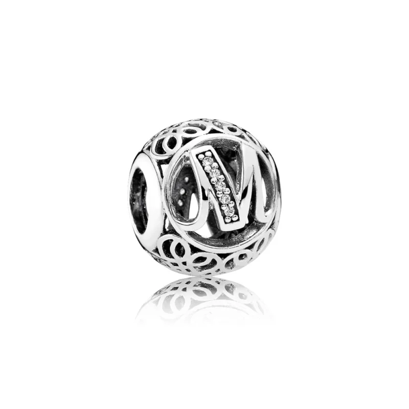 (zdjęcie do) PANDORA Wintage Litera M Charm - 791857cz