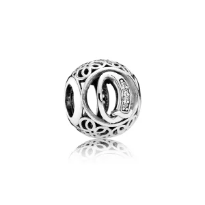 PANDORA Wintage Litera Q Charm - 791861cz (zdjęcie do) PANDORA Wintage Litera Q Charm - 791861cz