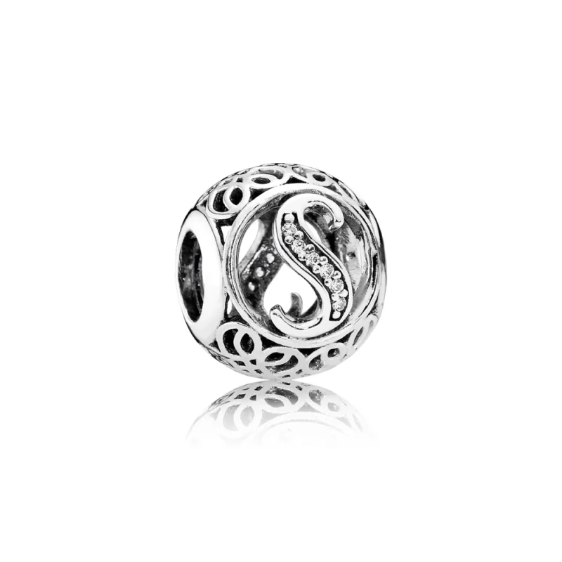 (zdjęcie do) PANDORA Wintage Litera S Charm - 791863cz