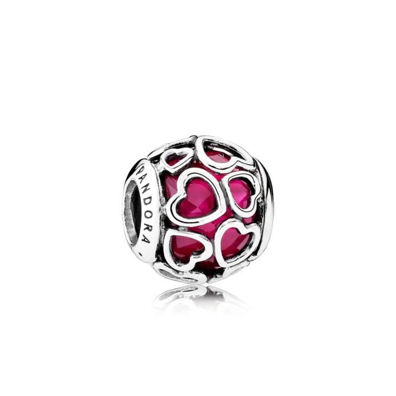 (zdjęcie do) Charms R&oacute;żowe miłosne serca | PANDORA