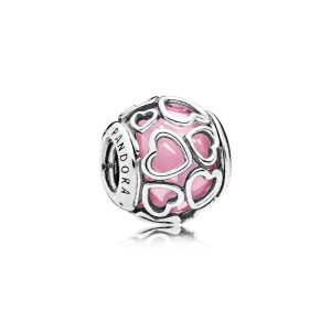 (zdjęcie do) Charms Jasnor&oacute;żowe miłosne serca | PANDORA