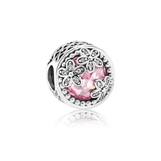 (zdjęcie do) Charms PANDORA Różowe stokrotki