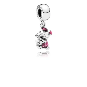 (zdjęcie do) PANDORA Disney Piglet Transparent Cerise Enamel Charm