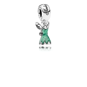(zdjęcie do) PANDORA Disney Sukienka Dzwoneczka Brokatowa Zielona Emalia C Zwis - 792138en93