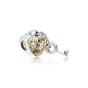 (zdjęcie do) Charms Zablokuj serce i klucz | PANDORA