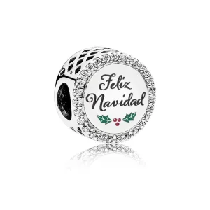 Charms Pandora Feliz Navidad - ENG792016CZ_22 (zdjęcie do) Charms Pandora Feliz Navidad - ENG792016CZ_22