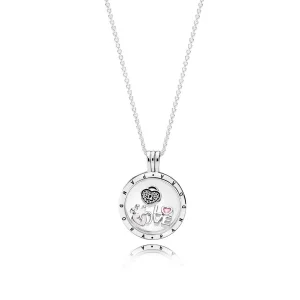 Medium PANDORA floating locket and Forever Hearts Petites Set (zdjęcie do) Medium PANDORA floating locket and Forever Hearts Petites Set