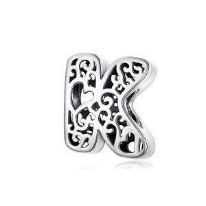 (zdjęcie do) Charms Typu Pandora Magiczna litera K - SCC1229-K