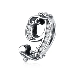 Charms Typu Pandora Numer 9 - SCC1418-9 (zdjęcie do) Charms Typu Pandora Numer 9 - SCC1418-9
