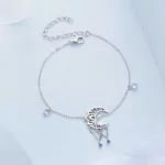 Bransoleta w stylu Pandora z motywem Księżycowego Lustra Marzeń - BSB125