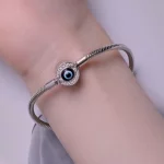 Bransoletka łańcuszkowa w stylu Pandora z podstawowym wzorem Oka Diabła - BSB122
