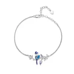 Bransoletka w stylu Pandora z motywem zimorodka - BSB127.