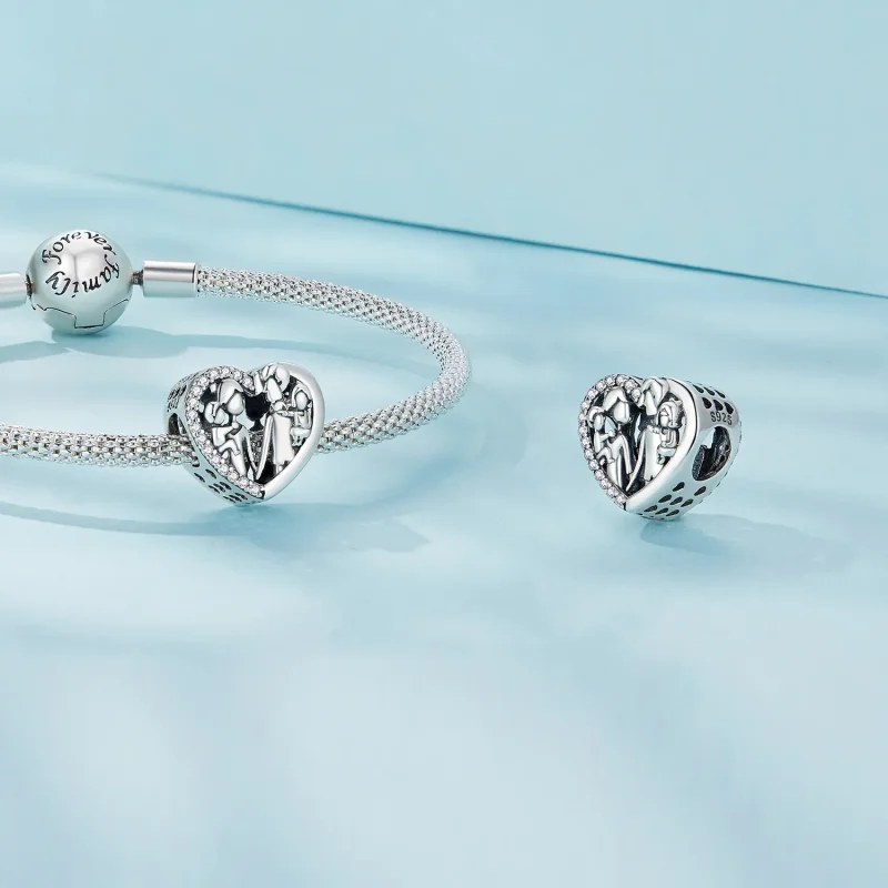 (zdjęcie do) Charm Rodzina w stylu Pandora - SCC2514 - Wyświetl 4