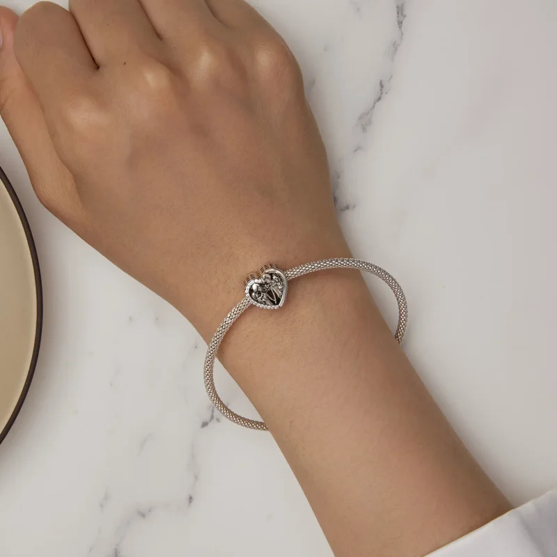 (zdjęcie do) Charm Rodzina w stylu Pandora - SCC2514 - Wyświetl 6