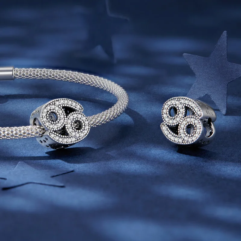 (zdjęcie do) Charm w stylu Pandora z Szczęśliwym Znakiem Zodiaku Raka - SCC2516-4 - Wyświetl 4