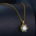 Naszyjnik w stylu Pandora z luksusowym moissanitem - MSN006-B
