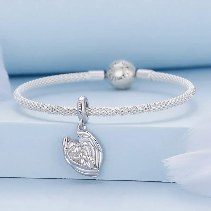 (zdjęcie do) Pandora Styl Aniołek Dziecięcy Wisiorek Charm - BSC851 - Wyświetl 3