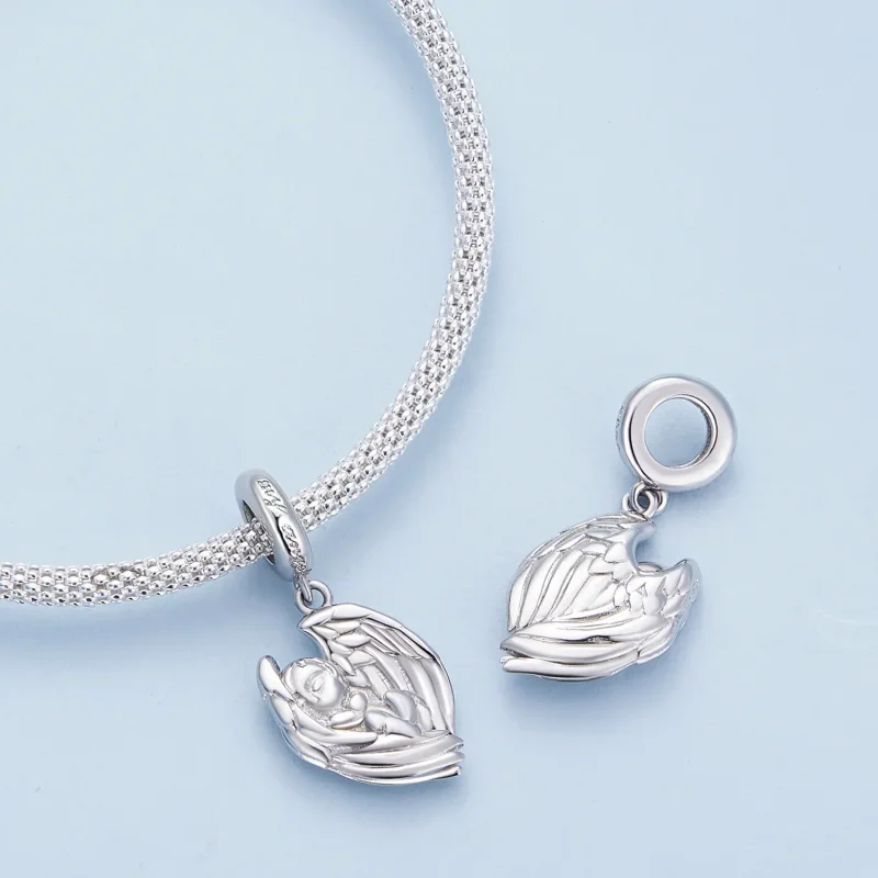 (zdjęcie do) Pandora Styl Aniołek Dziecięcy Wisiorek Charm - BSC851 - Wyświetl 4