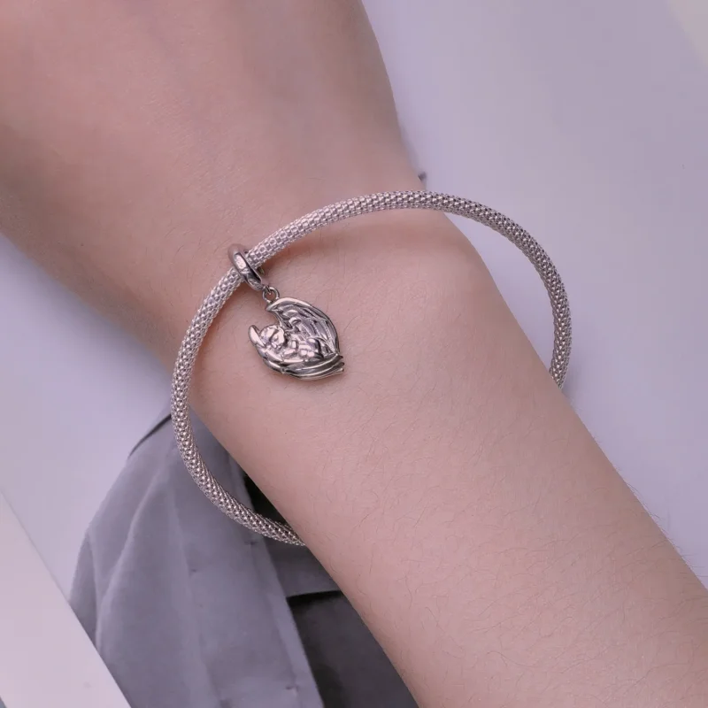 (zdjęcie do) Pandora Styl Aniołek Dziecięcy Wisiorek Charm - BSC851 - Wyświetl 5