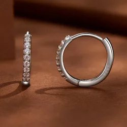 Pandora Styl Delikatne Kolczyki z Cyrkoniami Moissanite - MSE022
