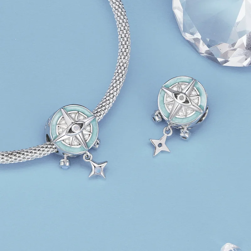 (zdjęcie do) Pandora Styl Gwiazda Kompass Charm - BSC854 - Wyświetl 4