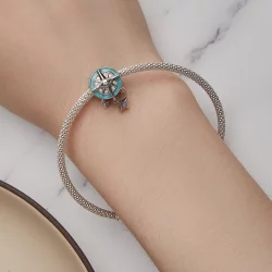 Pandora Styl Gwiazda Kompass Charm - BSC854