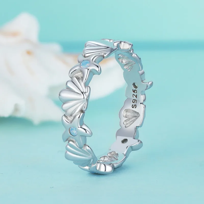 (zdjęcie do) Pandora Styl Gwiazdka Muszla Pierścień - BSR430 - Wyświetl 2