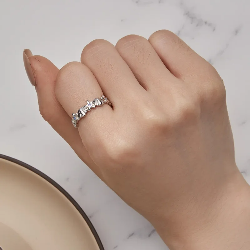 (zdjęcie do) Pandora Styl Gwiazdka Muszla Pierścień - BSR430 - Wyświetl 5