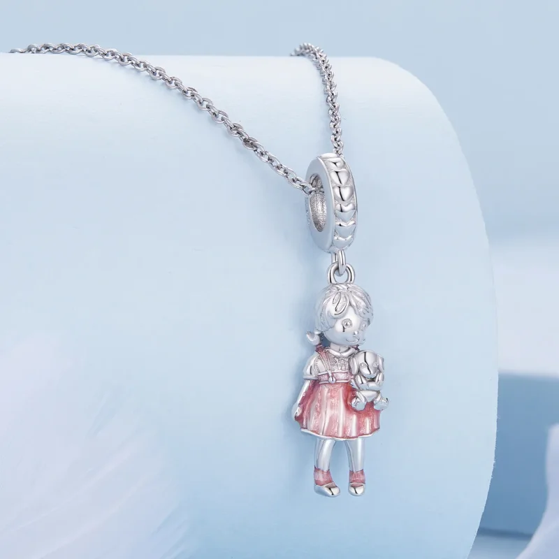 (zdjęcie do) Pandora Styl Mała Dziewczynka Wisiorek Charm - BSC878 - Wyświetl 2
