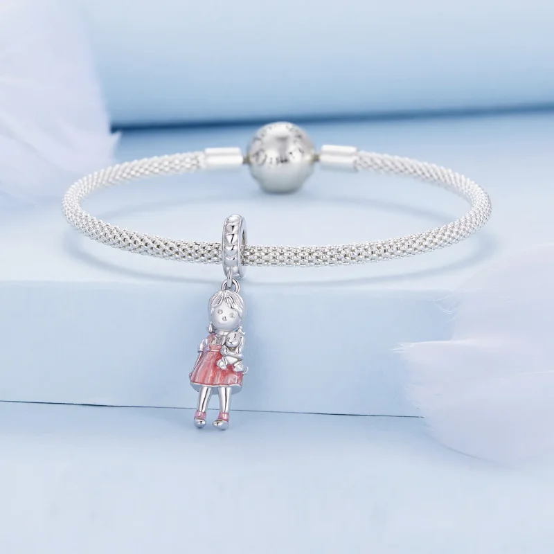 (zdjęcie do) Pandora Styl Mała Dziewczynka Wisiorek Charm - BSC878 - Wyświetl 3