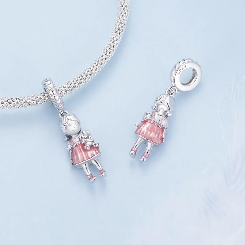 (zdjęcie do) Pandora Styl Mała Dziewczynka Wisiorek Charm - BSC878 - Wyświetl 4