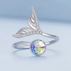 Pandora Styl Rybi Otwarty Pierścień - BSR429