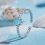 Pandora Styl Serca Zawieszka Otwarta Pierścionek - SCR927