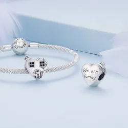 Pandora Styl Sercem w kształcie domku Charm - BSC871