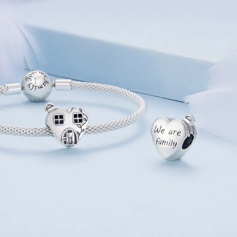 (zdjęcie do) Pandora Styl Sercem w kształcie domku Charm - BSC871 - Wyświetl 4