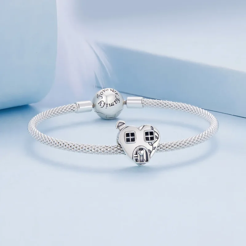 (zdjęcie do) Pandora Styl Sercem w kształcie domku Charm - BSC871 - Wyświetl 5