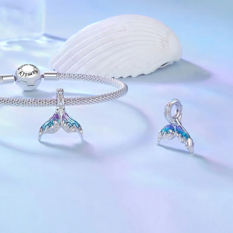 (zdjęcie do) Pandora Styl Syreniego Ogonu Charm - BSC876 - Wyświetl 4