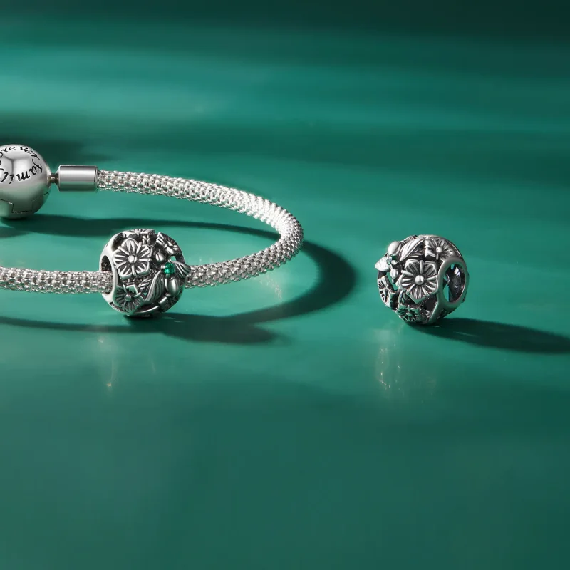 (zdjęcie do) Pandora-Styl Szczęśliwy Charm Wspornik - SCC2525 - Wyświetl 4