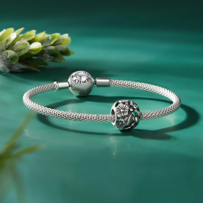 (zdjęcie do) Pandora-Styl Szczęśliwy Charm Wspornik - SCC2525 - Wyświetl 5