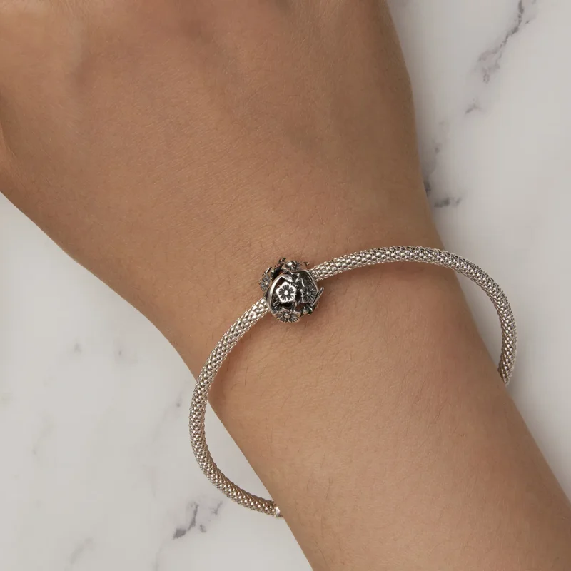 (zdjęcie do) Pandora-Styl Szczęśliwy Charm Wspornik - SCC2525 - Wyświetl 7