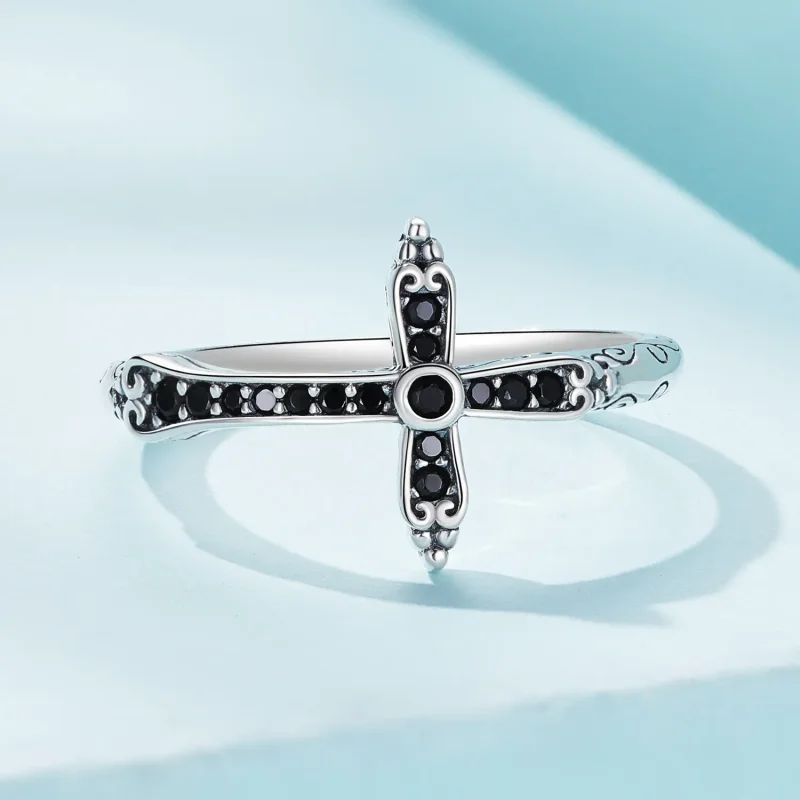(zdjęcie do) Pandora Styl Wintage Krzyż Pierścionek - SCR930 - Wyświetl 3