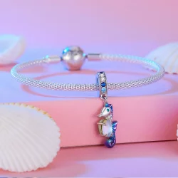 Pandora Styl Wyjątkowy Wisiorek w kształcie konika morskiego - BSC850