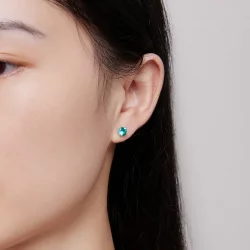 Pandora Styl Zielone Kolczyki Z Nana - BSE831-GN
