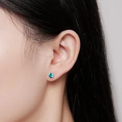 Pandora Styl Zielone Kolczyki Z Nana - BSE831-GN