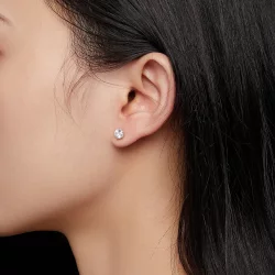 Pandora Style 0.5 Karatowe Kolczyki ze sztucznym diamentem Moissanite - MSE020-S